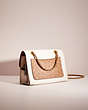 COACH®,UPCRAFTED PARKER IN COLORBLOCK SIGNATURE CANVAS,Signature Coated Canvas,Medium,Brass/Chalk,Angle View