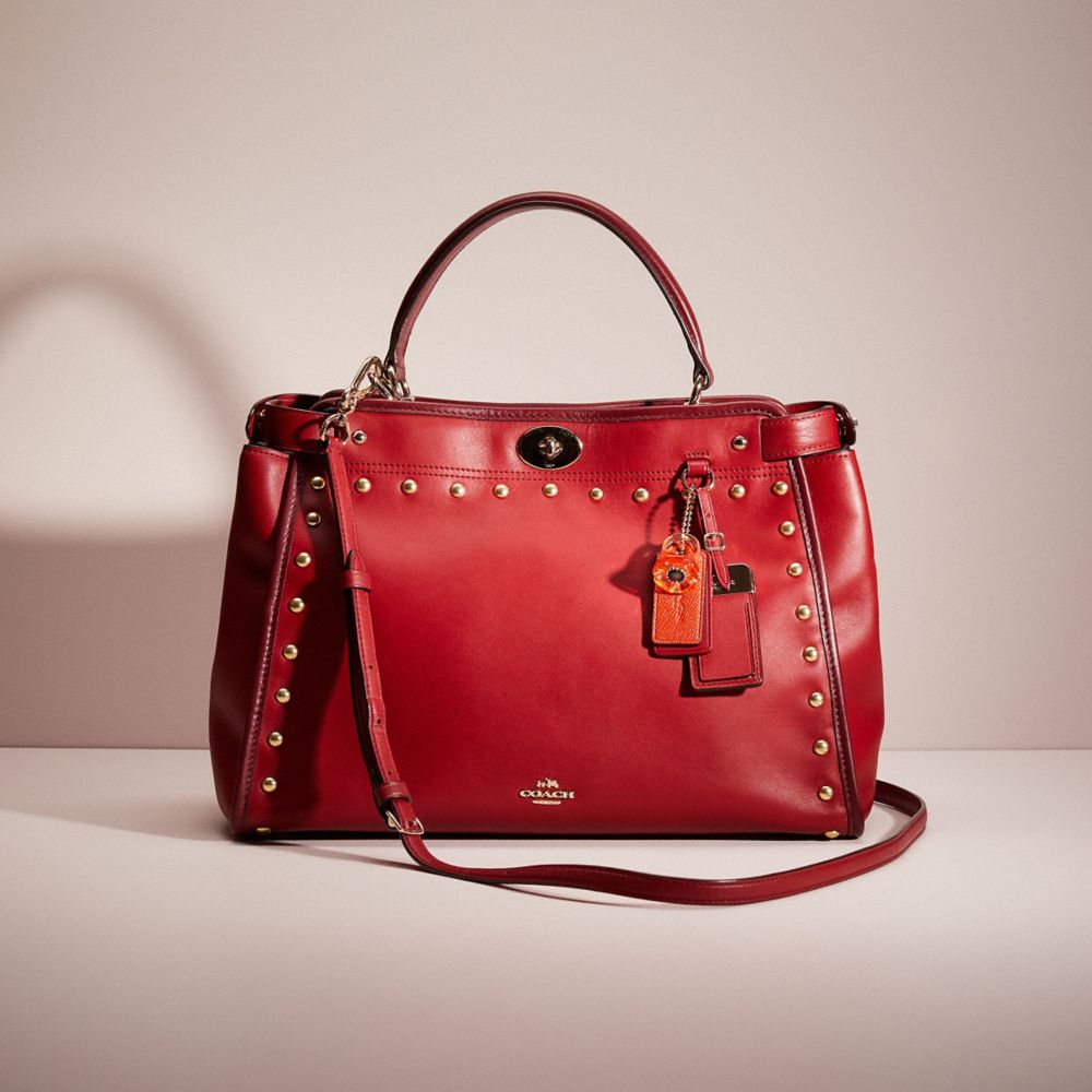 Gramercy polished leather satchel sale