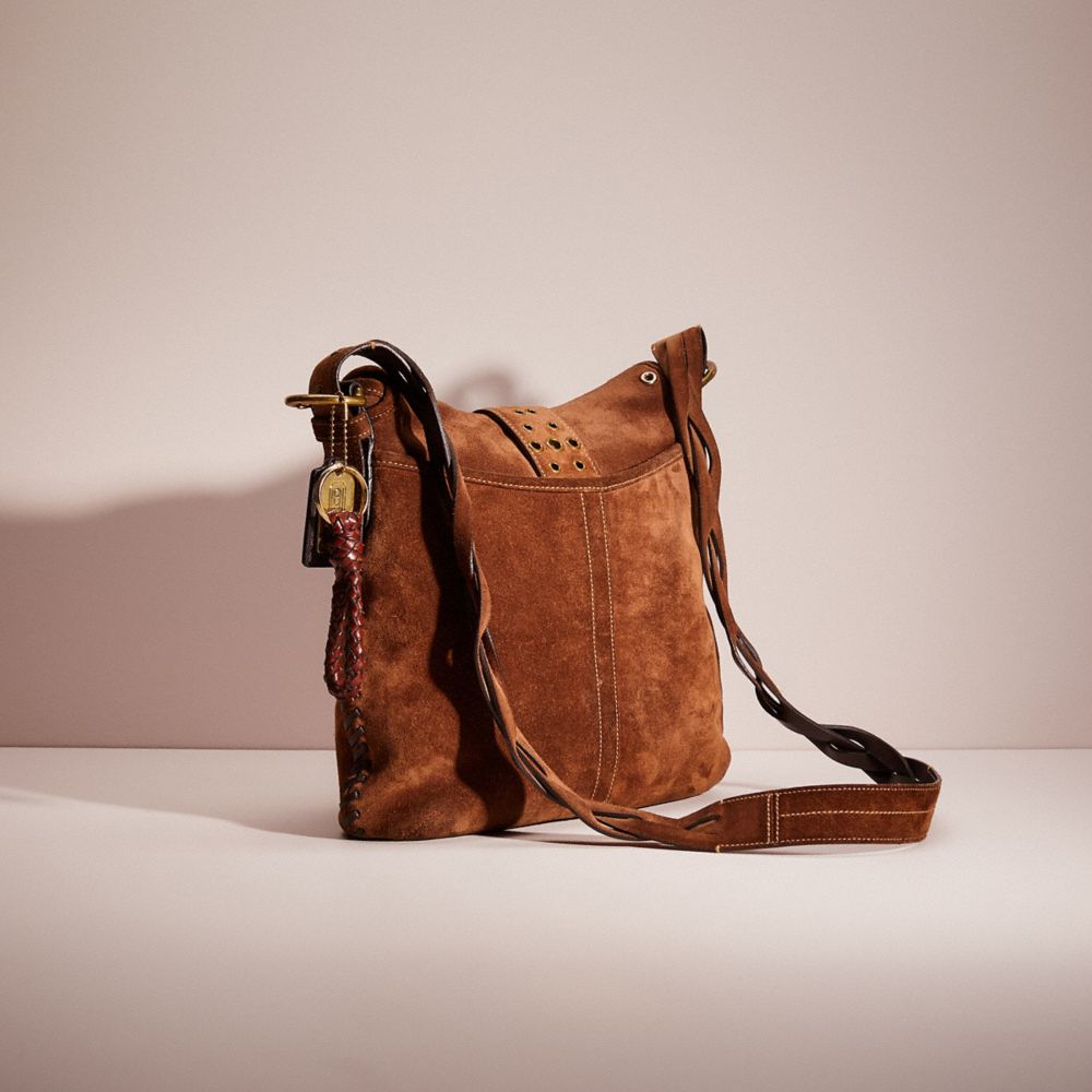 Leather and hotsell suede saddle bag