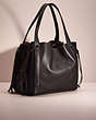 COACH®,UPCRAFTED HARMONY HOBO,Glovetanned Leather,X-Large,Pewter/Black,Angle View