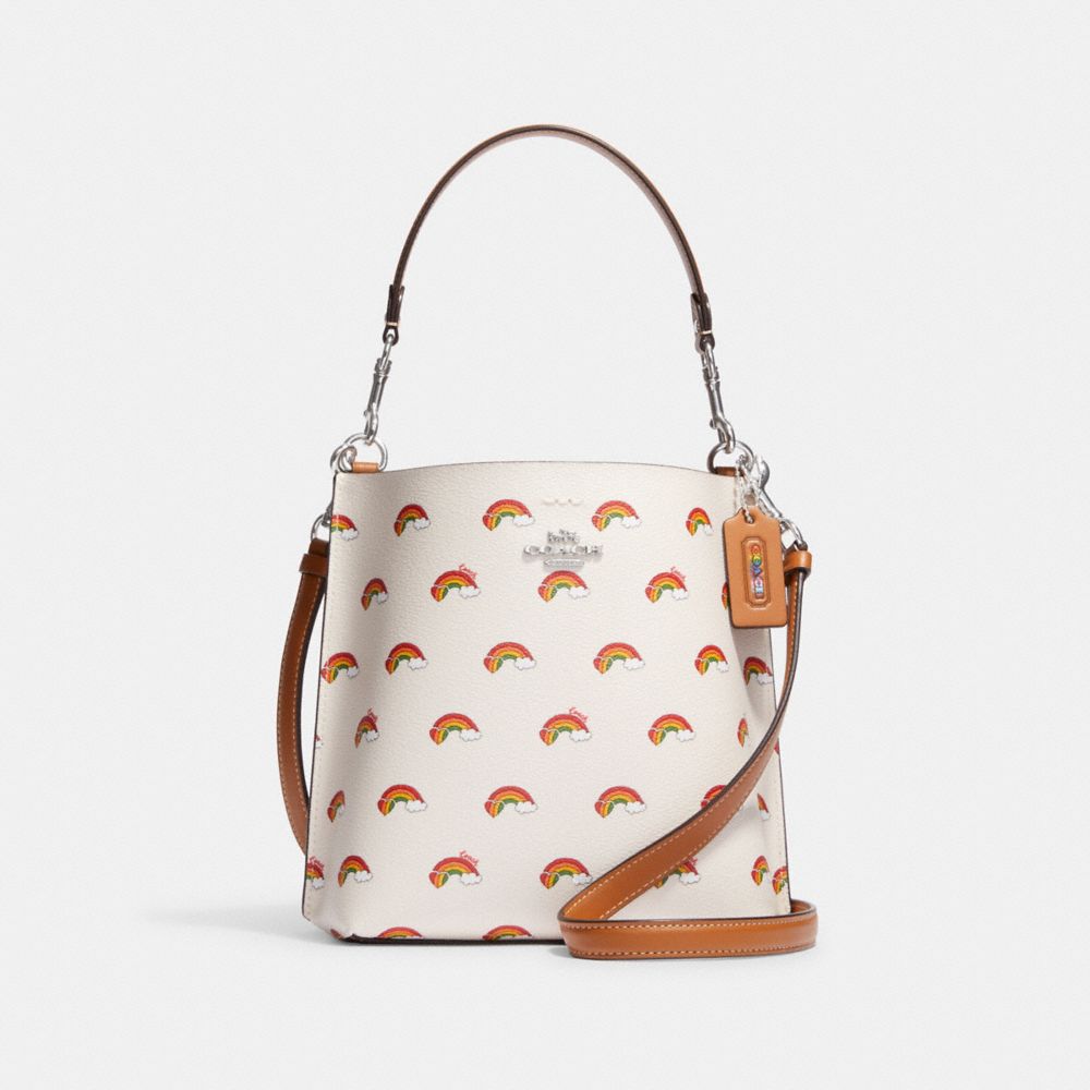 Coach Small Town Bucket Bag with Lime Print