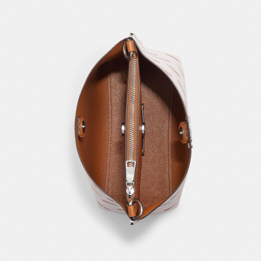 COACH®,Mollie Bucket Bag 22 With Rainbow Print,,Inside View,Top View