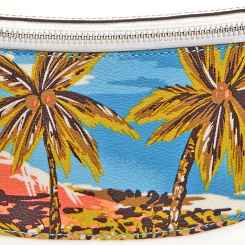 COACH®,Warren Mini Belt Bag With Hawaiian Print,,Detail View