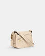 COACH®,COACH X OBSERVED BY US TABBY MESSENGER 19,Polished Pebble Leather,Mini,Brass/Ivory Multi,Angle View