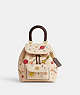 COACH®,COACH X OBSERVED BY US RIYA BACKPACK 21 IN COLORBLOCK,Glovetanned Leather,Medium,Brass/Ivory Multi,Front View