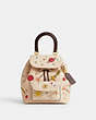 COACH®,COACH X OBSERVED BY US RIYA BACKPACK 21 IN COLORBLOCK,Glovetanned Leather,Medium,Brass/Ivory Multi,Front View