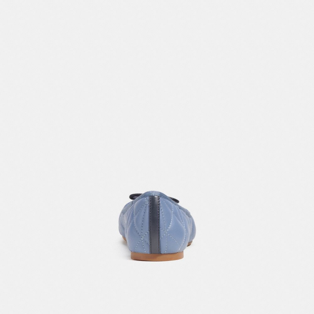 COACH®,Allyson Quilted Ballet,Blue,Alternate View