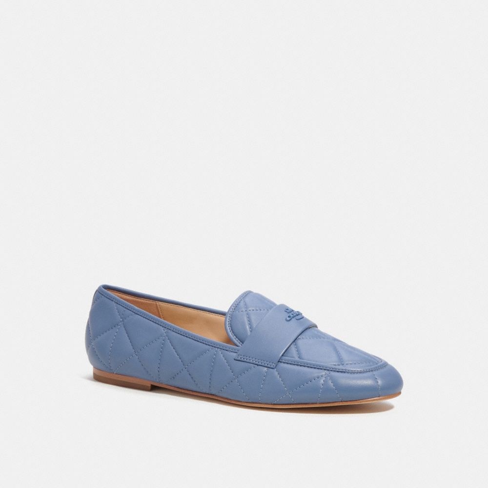 COACH®,HEIDI LOAFER,Washed Chambray,Front View