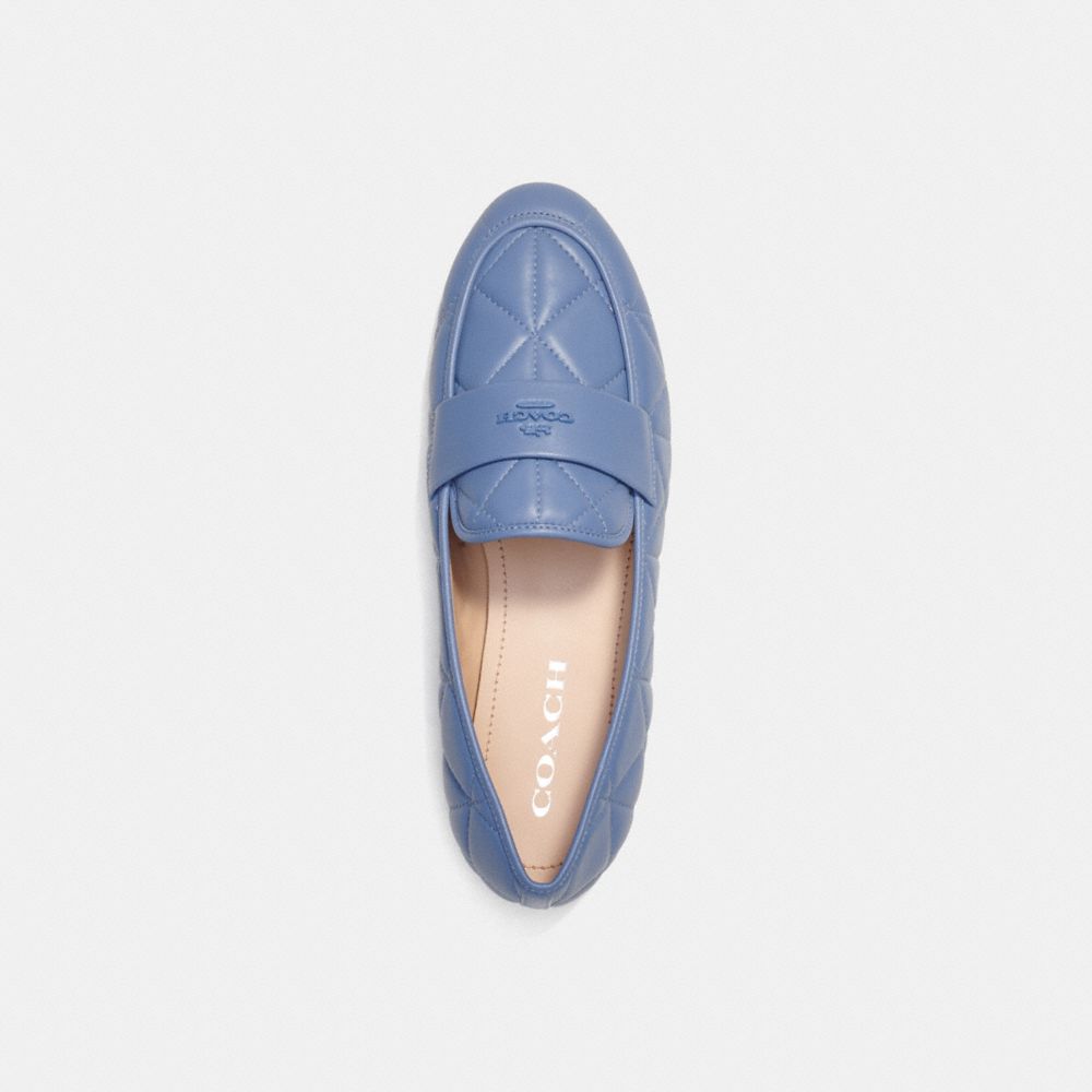 COACH®,HEIDI LOAFER,Washed Chambray,Inside View,Top View