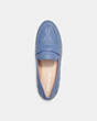 COACH®,HEIDI LOAFER,Leather,Washed Chambray,Inside View,Top View