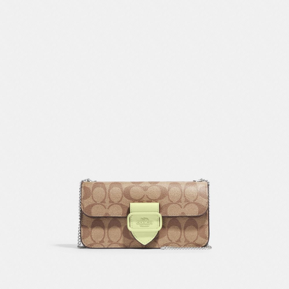 Coach Outlet Tech Wallet In Signature Canvas With Stripe Heart Print