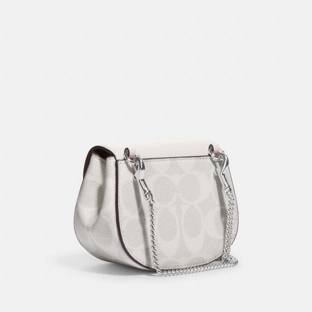 Coach- Nolita 15 With Puffy Diamond Quilting (Silver/Pale Lime