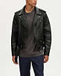 COACH®,LEATHER MOTO JACKET,Leather,Black,Scale View