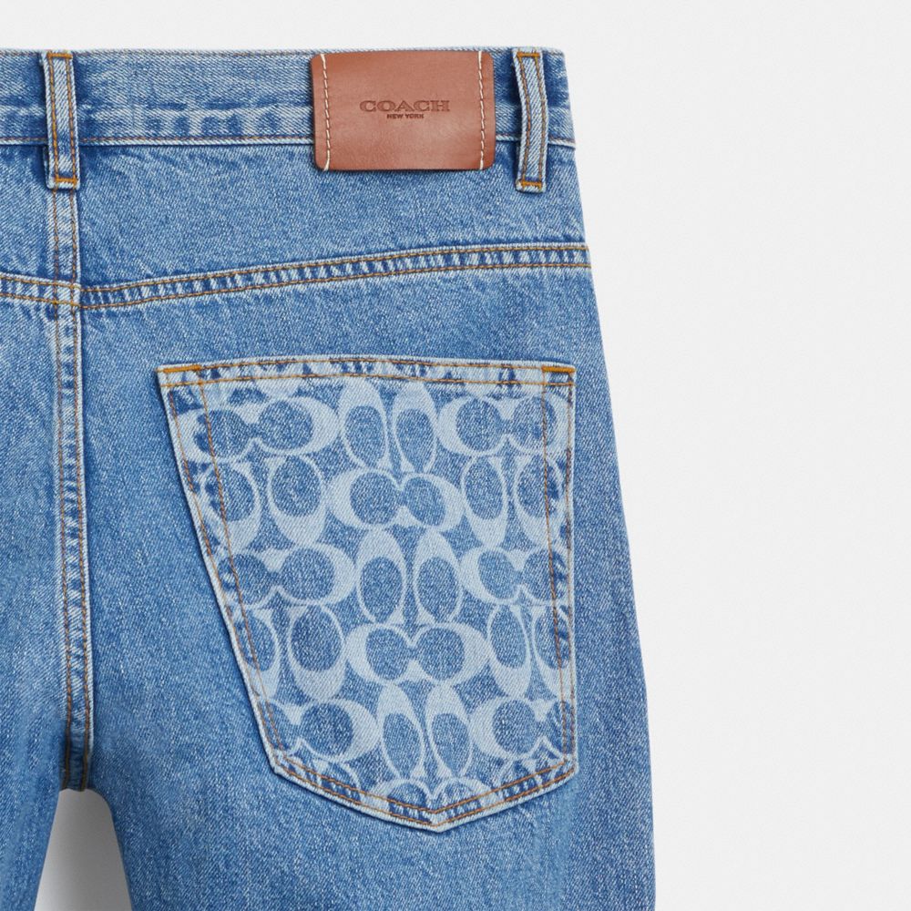 COACH®  Signature Straight Jeans