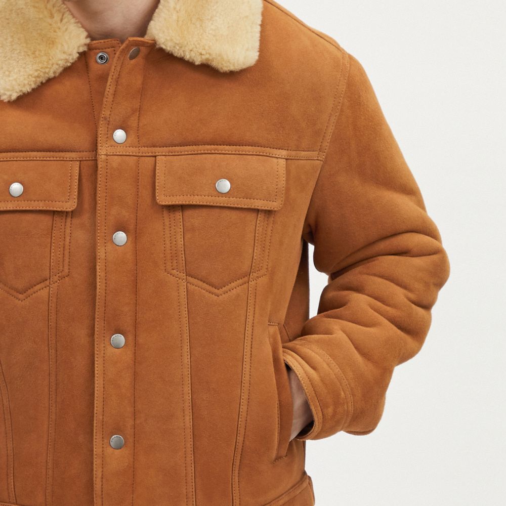 COACH® | Shearling Trucker Jacket