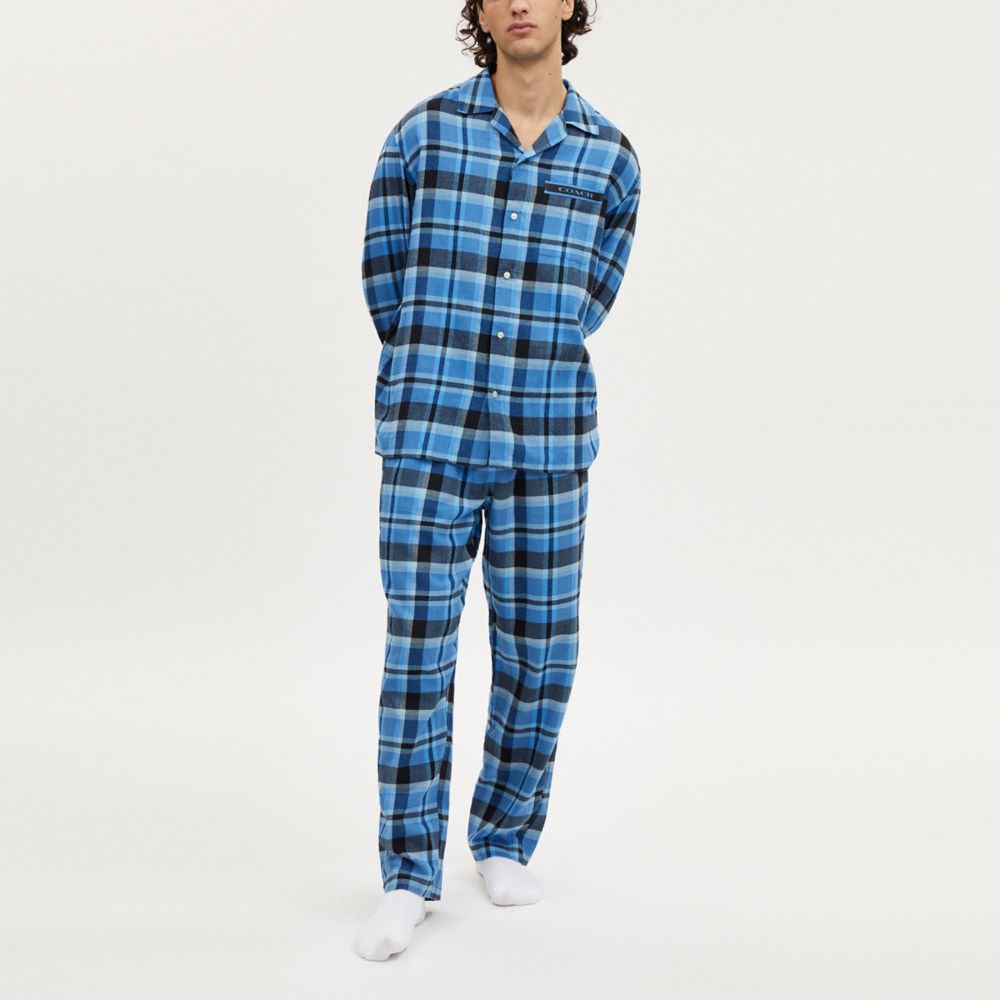 COACH®  Plaid Pajama Set