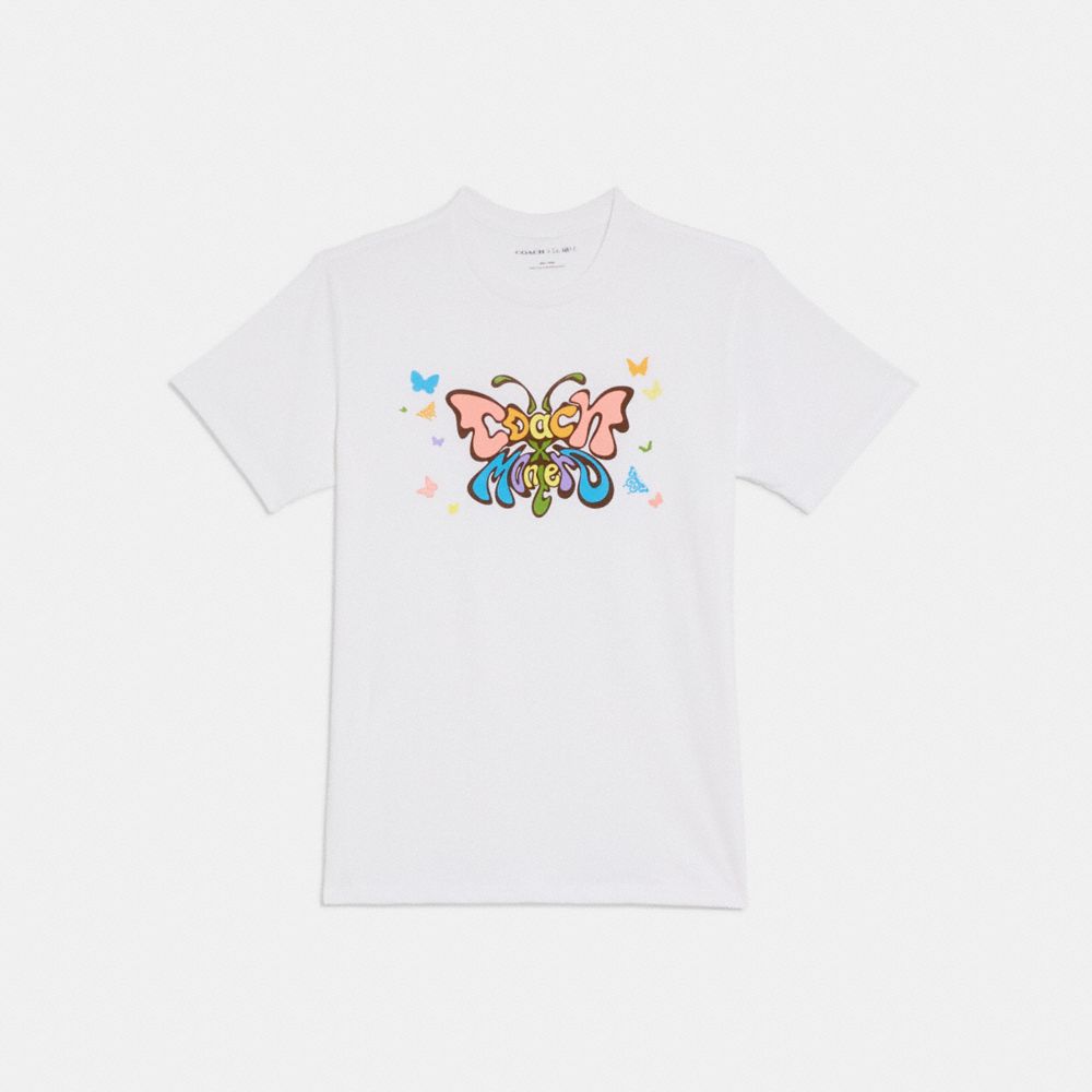 COACH®,Coach X Lil Nas Butterfly T Shirt,,Front View