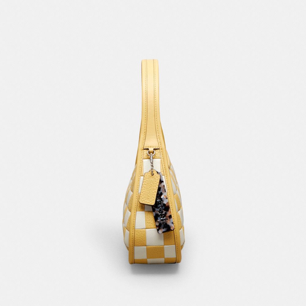 COACH®,Ergo Bag In Checkerboard Upcrafted Leather,Leather,Shoulder Bag,Plastic,Logo,Day Party,Multi Color,Group View
