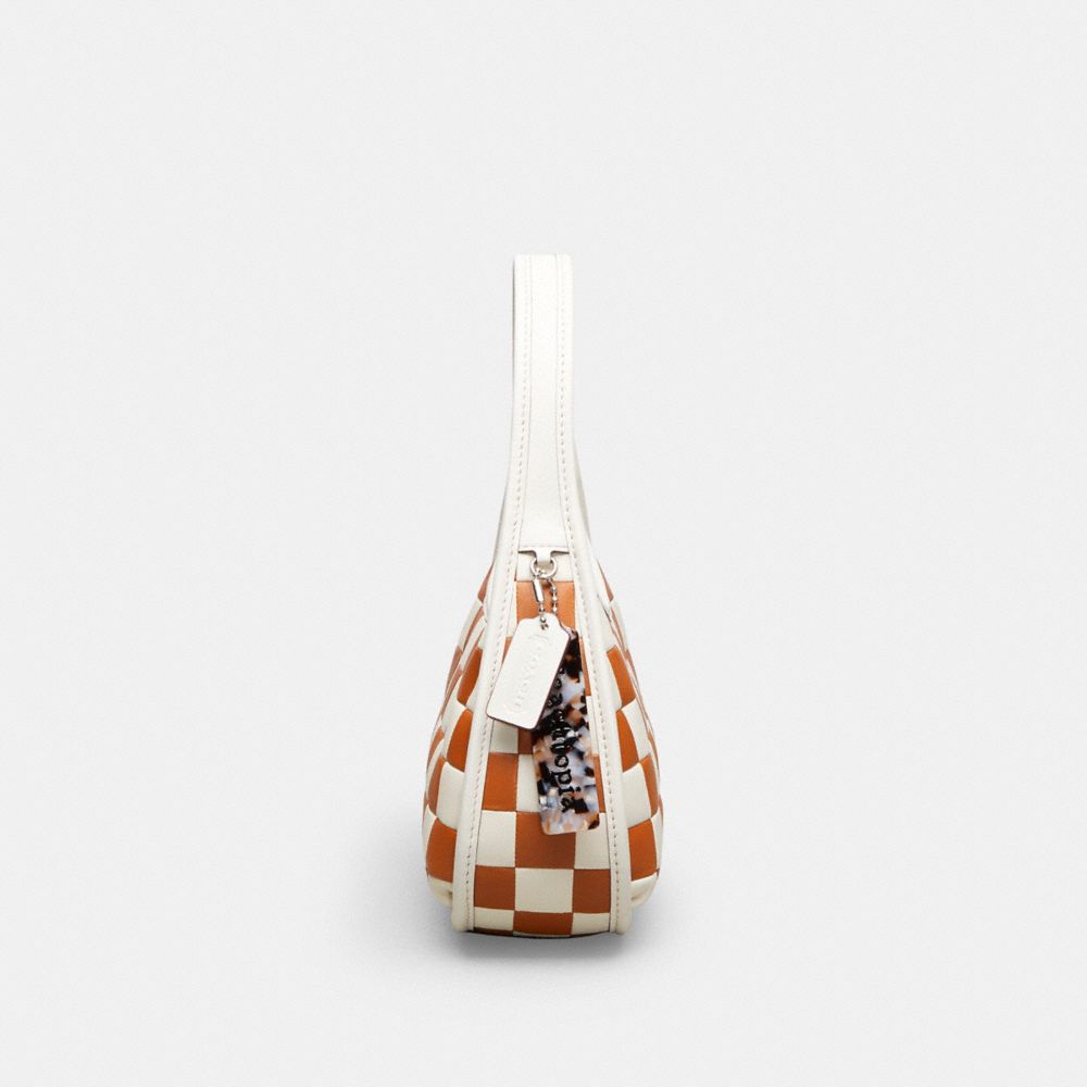 COACH®,Ergo Bag In Checkerboard Upcrafted Leather,Leather,Shoulder Bag,Plastic,Logo,Day Party,Multi Color,Group View
