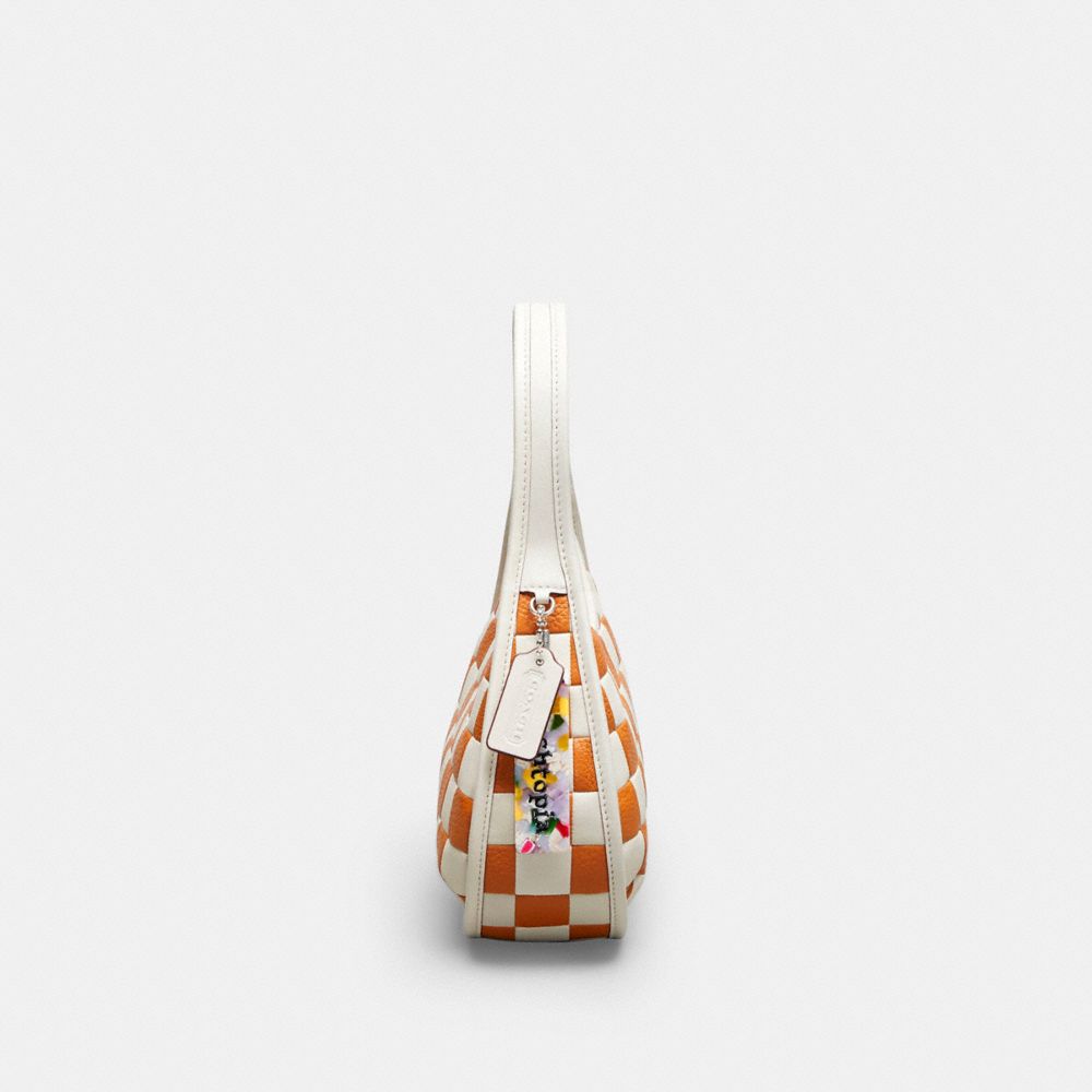 COACH®,Ergo Bag In Checkerboard Upcrafted Leather,Leather,Shoulder Bag,Plastic,Logo,Day Party,Multi Color,Group View