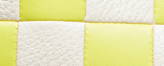 COACH®,Ergo Bag In Checkerboard Patchwork Upcrafted Leather,Upcrafted Leather™,Small,Checkerboard,Bright Yellow/Chalk