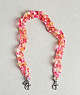 COACH®,Short Chain Strap in 70% Recycled Resin,Recycled Resin,Pink/Multi,Front View