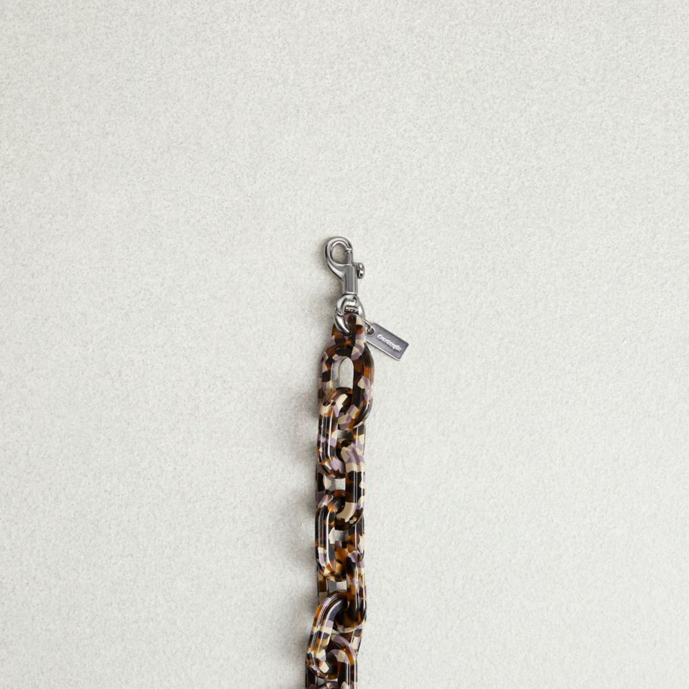COACH®,Chaînette courte,Brun/multi,Closer View