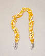 COACH®,Short Chain Strap,Recycled Resin,Yellow Multi,Front View