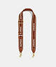 COACH®,COLORBLOCK WEBBING STRAP,Leather,Brass/1941 Saddle Multi,Front View