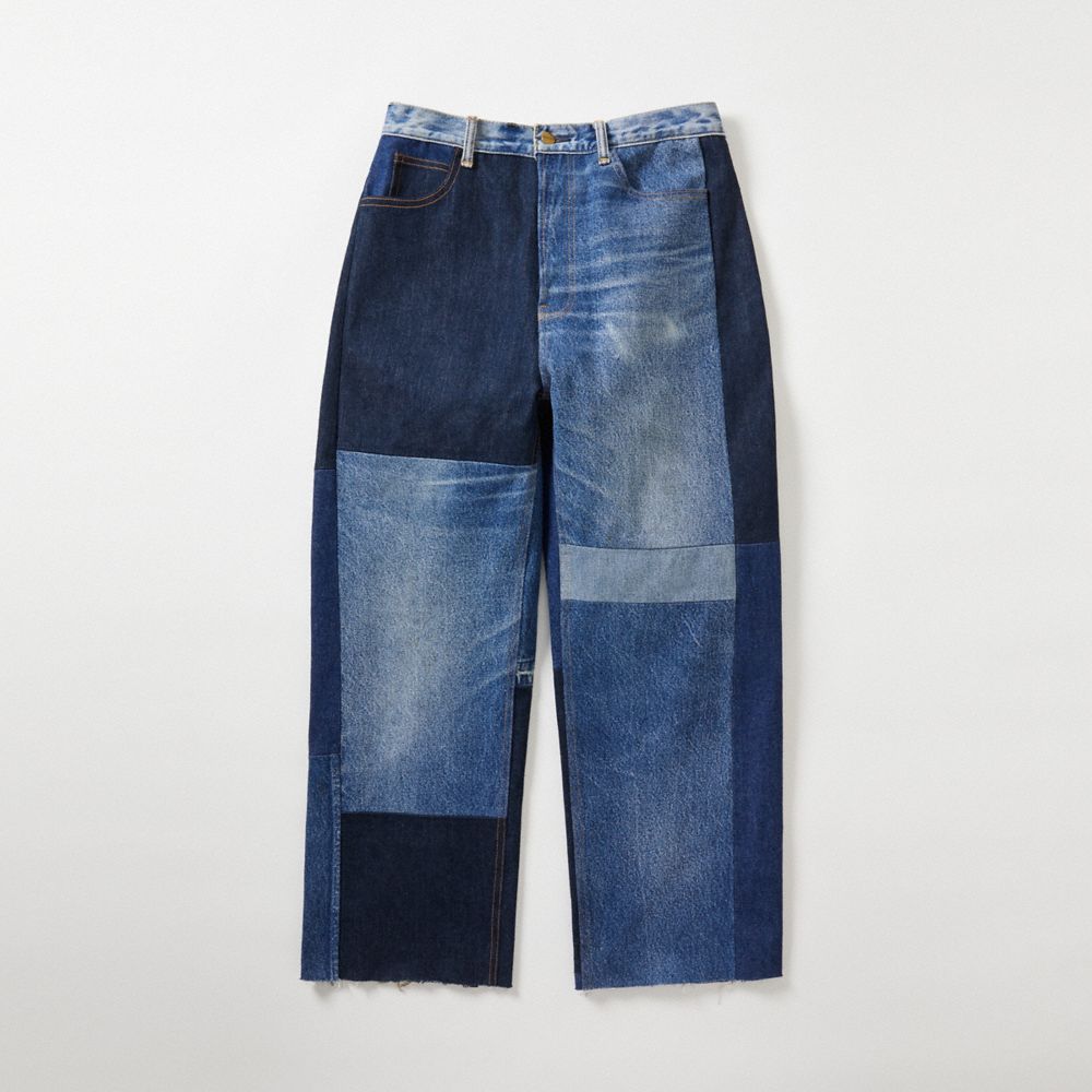 COACH®,Skater Jeans in Repurposed Denim,Repurposed denim,Denim,Front View