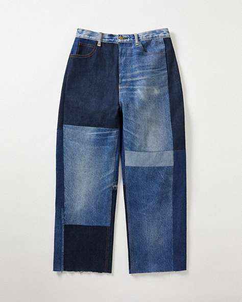 COACH®,Skater Jeans in Repurposed Denim,Repurposed denim,Denim,Front View