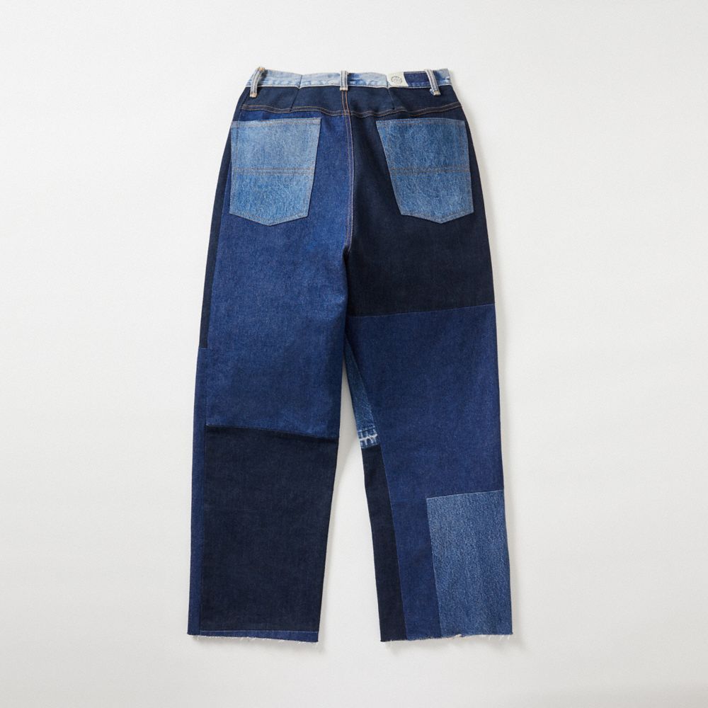 COACH®,Skater Jeans in Repurposed Denim,Repurposed denim,Denim,Back View