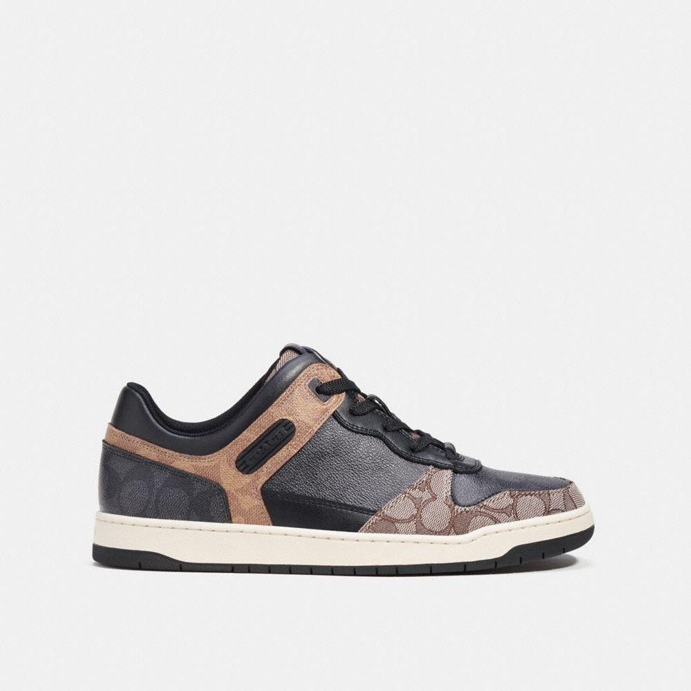 COACH®,C201 Sneaker In Signature Canvas,,Angle View