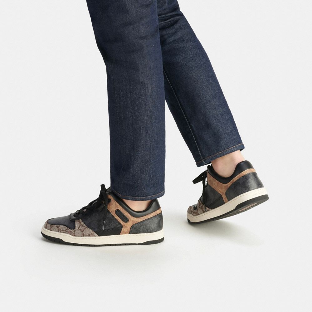 COACH®,C201 Sneaker In Signature Canvas,,Detail View
