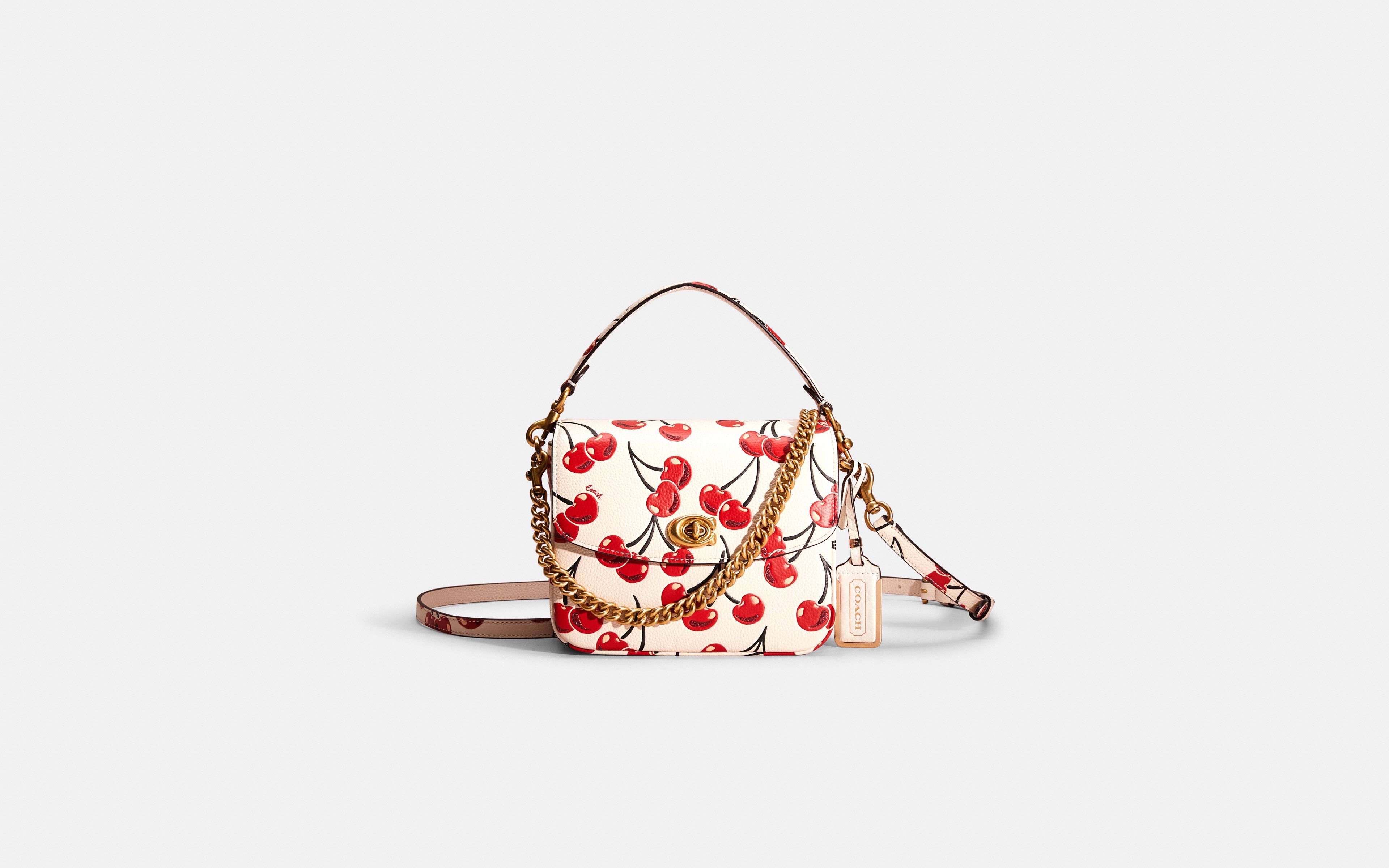 Restored Cassie Crossbody 19 With Cherry Print