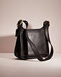 COACH®,VINTAGE LEGACY ZIP BAG,Glovetanned Leather,Brass/Black,Angle View