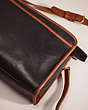 COACH®,VINTAGE SWAGGER SPECTATOR BAG,Leather,Brass/Black/Tan,Closer View