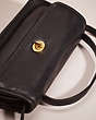 COACH®,VINTAGE GEOMETRIC CLUTCH,Glovetanned Leather,Small,Brass/Black,Closer View