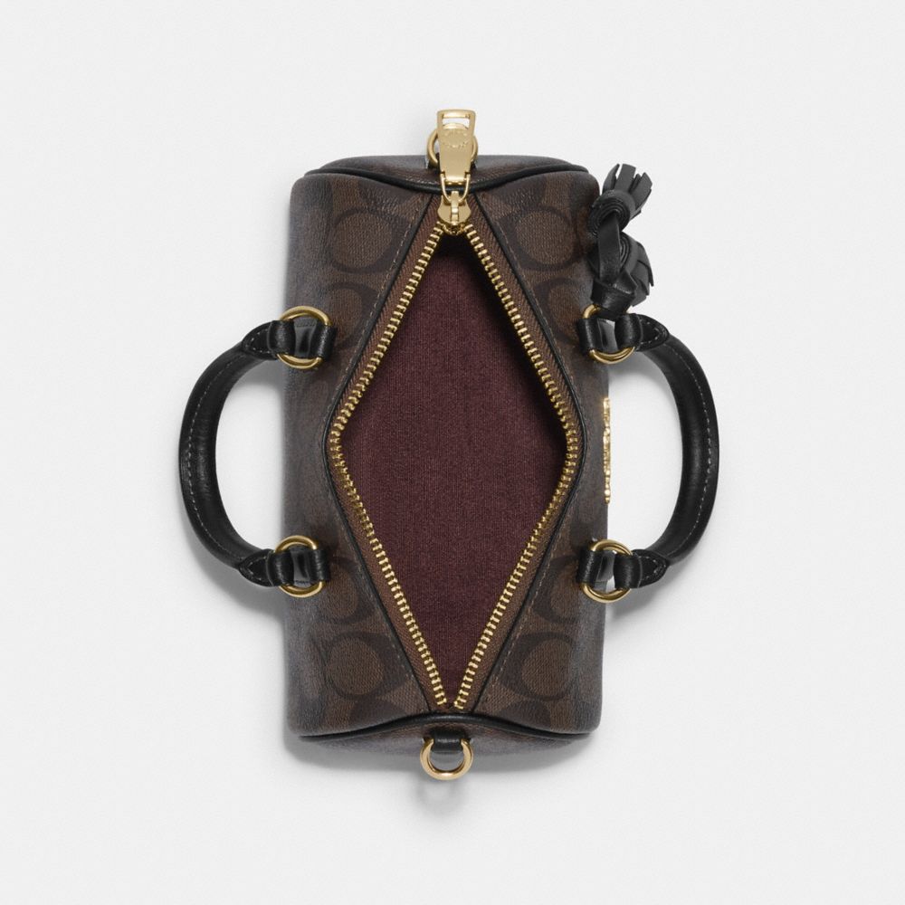 COACH®,Lacey Crossbody Bag In Signature Canvas,,Inside View,Top View