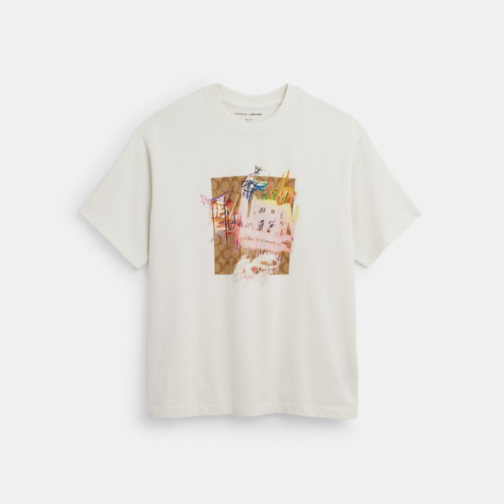 COACH®,COACH X MINT + SERF T-SHIRT,Multi Color,Front View