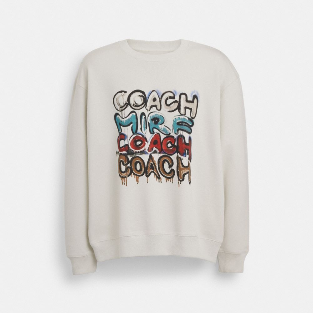 COACH®,COACH X MINT + SERF SWEATSHIRT,Multi Color,Front View