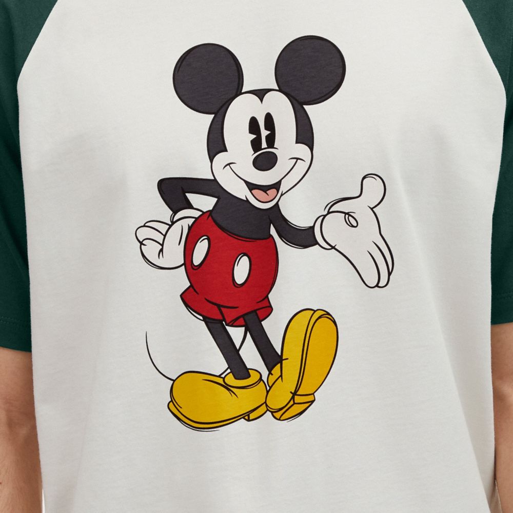 COACH®,Disney X Coach Mickey Mouse T Shirt,,Detail View