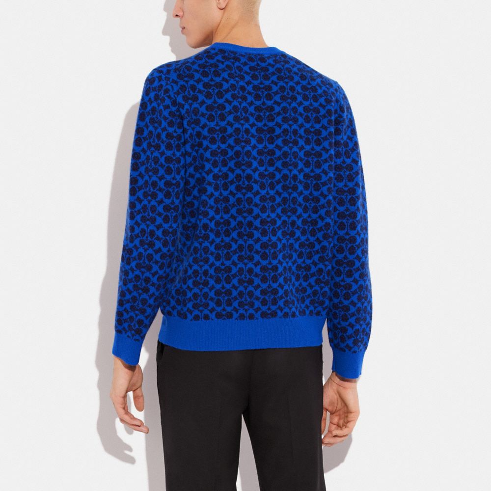 Louis Vuitton blue Wool Signature Sweater