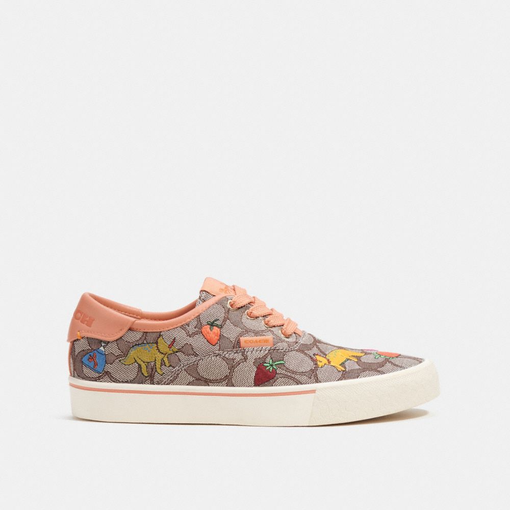 COACH®  Coach X Observed By Us Skate Lace Up Sneaker In Signature Jacquard