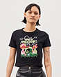 COACH®,Baby T-Shirt in 96% Recycled Cotton: This is Coachtopia,95% recycled cotton,Black,Scale View