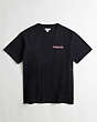 COACH®,Relaxed T-Shirt in 96% Recycled Cotton: This is Coachtopia,95% recycled cotton,Black,Front View