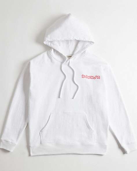 COACH®,Hoodie in 98% Recycled Cotton: This is Coachtopia,95% recycled cotton,White,Front View