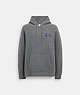 COACH®,KNIT HOODIE,Heather Grey,Front View