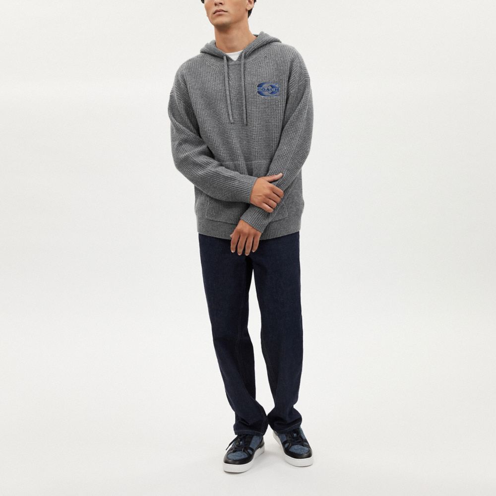 COACH®  Knit Hoodie