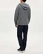 COACH®,KNIT HOODIE,Heather Grey,Scale View